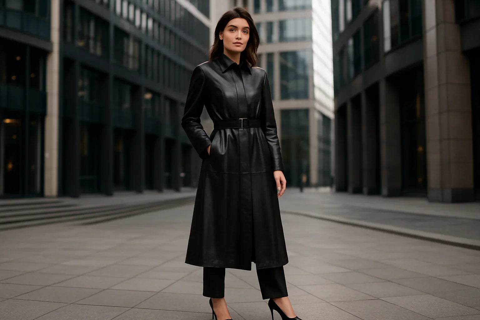 Women’s Leather Trench Coats: Sophisticated Styling
